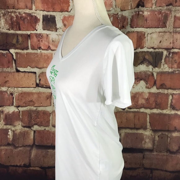 Nike Athletic cut Dri-Fit "Just Do It" V Neck Tee - Picture 3 of 8